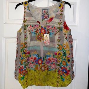 Johnny Was NWT medium Tabitha tank (reversible)